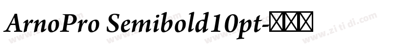 ArnoPro Semibold10pt字体转换